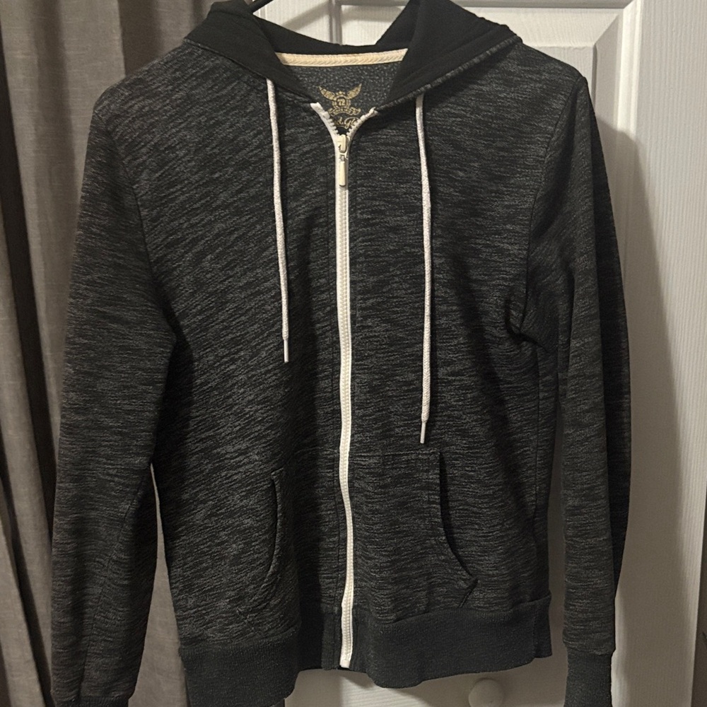 Women’s Black Zip-Up Hoodie Sweater